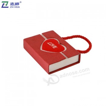 Zhihua marca all'ingrosso di buona qualità collana di modo dEcori scatola di imballaggio di gioiElli scatola di carta