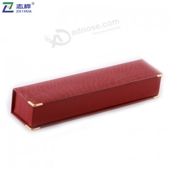 пользовательские длинные украшения красная бумага напечатаны ожерелье роскошная коробка ювелирных изделий