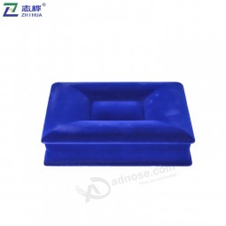 Wholesale plastic flannel material custom size Concave face shape large kit set jewelry box with your logo