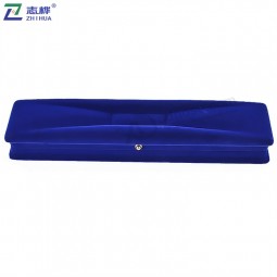 Wholesale prices fashion square blue color Concave design bangle bracelet box with your logo