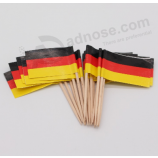 Decorative wooden stick mini toothpick Germany flag