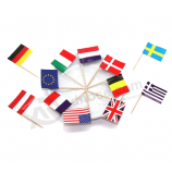 Disposable Bamboo Toothpicks Wood Country Toothpick flag