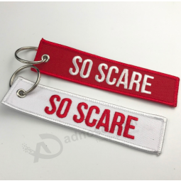Wholesale Custom Patch Embroidery Embroidered Keyring Keychain