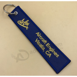Embroidery promotion keyring rubber keychain for sale