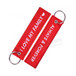 Cheap promotion woven keychain made in China keychain