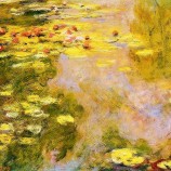 NO,F020 The Water-Lily Pond, Monet Famous Painting，New Classical European Landscape Oil Painting，Sofa Background Murals,