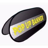 Fashion Style Outdoor Horizontal Pop Out Oval Banners