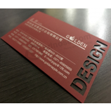 Luxe papieren visitekaartje ontwerp bedrukt papier naamkaart