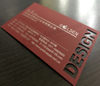 고급 종이 명함 디자인 인쇄 된 종이 이름 카드