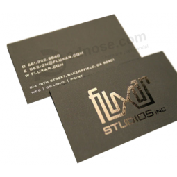 Diseño de moda papel dorado papel tarjetas de visita personalizadas