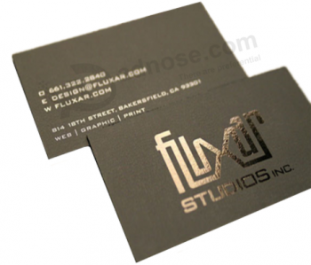 Fashion design gold foil paper business cards custom