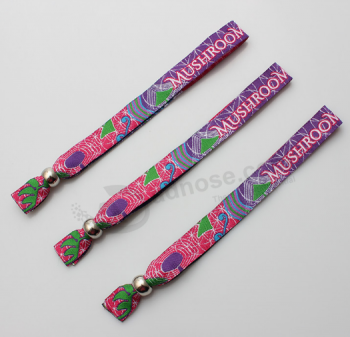 Best price personalized festival fabric wristbands