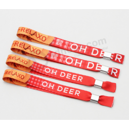 Newest Design polyester wristband with oneself logo