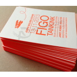 Thick cotton paper letterpress business card printing