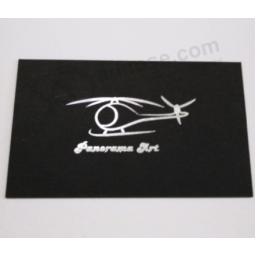 Hot stamping thick black business cards custom