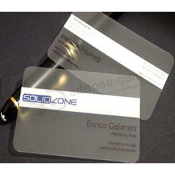 Custom Design Clear Plastic Visiting Business Card