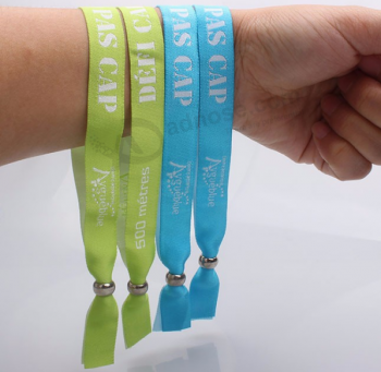 one time use wristband for music concert woven bracelet for event