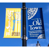 Banner de pólo de avenida ornamental downstreet para patrocinador