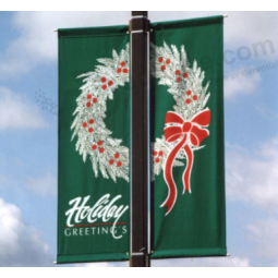 Advertising street pole banner designs for festival