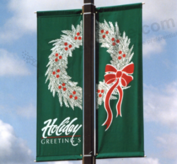 Disegni pubblicitari della bandiera del palo della via per il festival