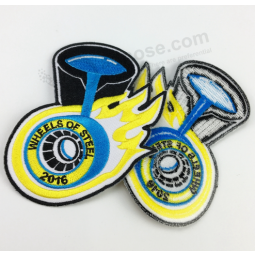 Factory custom clothing brand patch custom embroidery patch