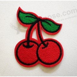factory custom fruit patches custom college embroidered patches