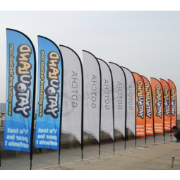 Cheap Custom Polyester Swooper Advertising Flags