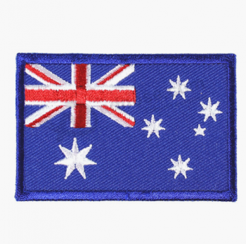 El bordado cose en parches de la bandera de Australia al por mayor