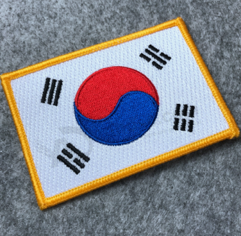 Drapeau de pays du monde tissé badges patchs de drapeaux tissés