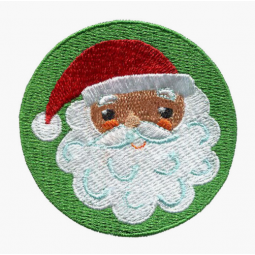 Bulk wholesale decorate Christmas embroidered badge custom