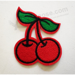 Self-adhensive woven fruit patch for decorative