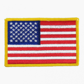Großhandels-kundenspezifischer USA-amerikanischer Flaggeabzeichen kein Minimum