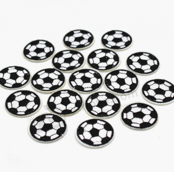 Enfants vêtements patches appliqués football football tissé badge