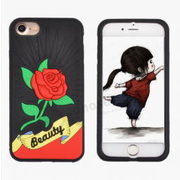 3D flower shockproof soft silicone phone cover