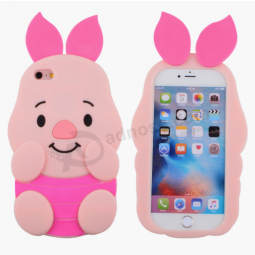 Lovely animal cartoon soft silicone back case for phone