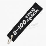 Best selling custom embroidery textile keychain patch