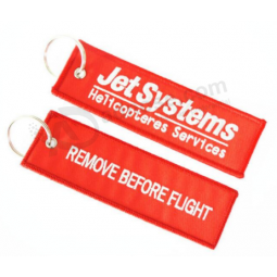 Promotional Gift Customized Woven Fabric Key Tag