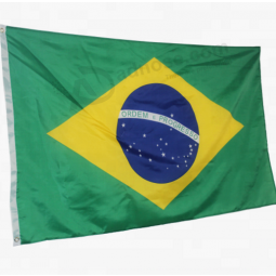 бразильский флаг полиэстер наружный пользовательский размер бразильский национальный флаг