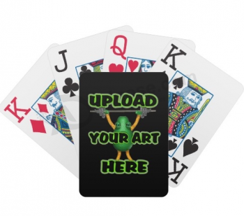 Poker promocional jogando cartas definir impressão com o logotipo