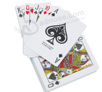 顶级销售定制高品质扑克牌与亚麻整理