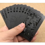 Papier de base noir cartes à jouer personnalisées pas de minimum