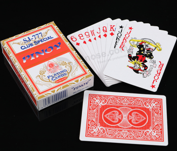 Serigrafia impressa cartas de jogar, tela impressa cartões de poker