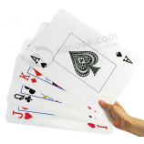 Cartes à jouer au poker avec index jumbo, faible-Cartes à jouer à index de vision