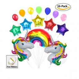 Einhorn Party liefert Dekorationen Ballons für Geburtstagsfeier, Baby-Dusche, Hochzeit