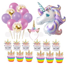 Palloncini di unicorno per feste di compleanno per decorazioni di compleanno, decorazioni per baby shower