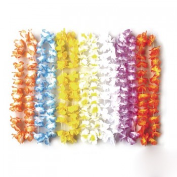 Heiße Verkäufe hohe Qualität Fabrikpreis tropische Blumen Hawaii handgemachte Blume Halskette