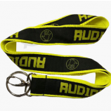 Easy To Use Oem Jacquard Logo Lanyard With Keyring