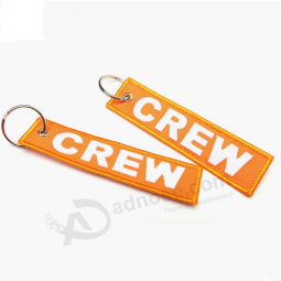 Promotion Stickerei Air Crew Schlüsselbund Schlüsselringe