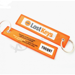 Wholesale Double Side Twill Sublimation Printed Logo Keychain