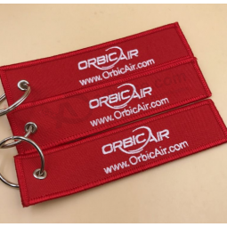 Various styles short lanyards with embroidery keychain